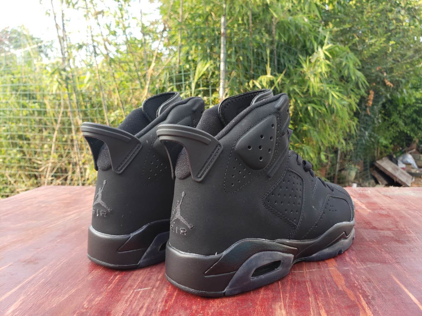 New Men Air Jordan 6 All Cat Black Shoes